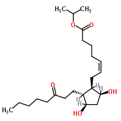 13,14-二氢-15-酮前列腺素f2alpha 异丙酯结构式
