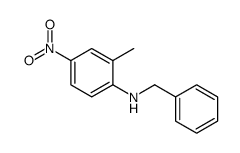 N-苄基-2-甲基-4-硝基苯胺结构式