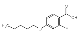 2-氟-4-正戊氧基苯甲酸结构式