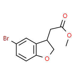5-溴-2,3-二氢苯并呋喃-3-乙酸甲酯结构式