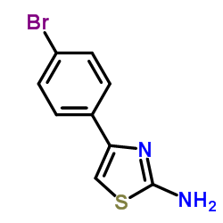 2-氨基-4-(4-溴苯基)噻唑结构式