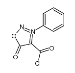 3-phenyl-4-sydnonecarboxylic acid chloride Structure