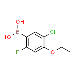 5-Chloro-4-ethoxy-2-fluorophenylboronic acid Structure