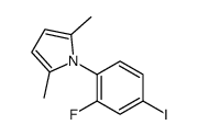 1-(2-fluoro-4-iodophenyl)-2,5-dimethylpyrrole结构式
