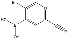 5-Bromo-2-cyanopyridine-4-boronic acid Structure