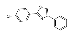 2-(4-chlorophenyl)-4-phenyl-1,3-thiazole结构式