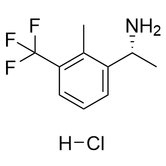 (R)-1-(2-甲基-3-(三氟甲基)苯基)乙烷-1-胺盐酸盐结构式