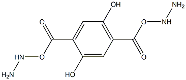 2,5-bis((hydrazinyloxy)carbonyl)benzene-1,4-diol Structure