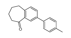 3-(4-甲基苯基)-6,7,8,9-四氢-5H-苯并-5-环庚酮酮结构式