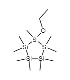 Ethoxynonamethylcyclopentasilan Structure