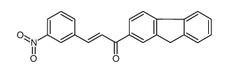 1-(9H-fluoren-2-yl)-3-(3-nitrophenyl)prop-2-en-1-one Structure