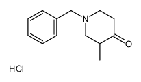 1-Benzyl-3-methyl-4-piperidinone hydrochloride (1:1)结构式