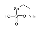 1-amino-2-sulfoselanylethane Structure