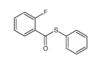 S-phenyl 2-fluorobenzenecarbothioate结构式