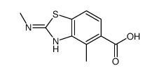 5-Benzothiazolecarboxylicacid,4-methyl-2-(methylamino)-(9CI)结构式