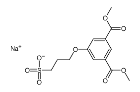 sodium dimethyl 5-(3-sulphonatopropoxy)phthalate结构式