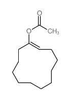 1-Cyclododecen-1-ol,1-acetate结构式