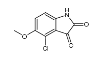 4-chloro-5-methoxy-1H-indole-2,3-dione结构式