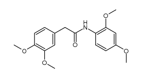 (3,4-dimethoxy-phenyl)-acetic acid-(2,4-dimethoxy-anilide)结构式