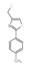 4-氯甲基-2-(4-甲基苯基)-1,3-噻唑盐酸盐结构式