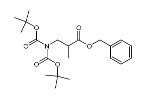 benzyl 2-methyl-3-(di-tert-butyloxycarbonylamino)propionate Structure