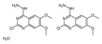 (2-chloro-6,7-dimethoxyquinazolin-4-yl)hydrazine,hydrate Structure