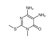 5,6-DIAMINO-3-METHYL-2-METHYLTHIO-4(3H)PYRIMIDINONE Structure