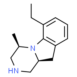 Pyrazino[1,2-a]indole, 6-ethyl-1,2,3,4,10,10a-hexahydro-4-methyl-, (4R,10aS)- (9CI)结构式