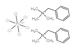 三甲基苄基六氯铂酸铵(IV)结构式