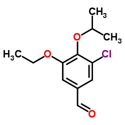 3-Chloro-5-ethoxy-4-isopropoxybenzaldehyde Structure