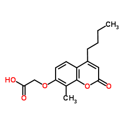 [(4-Butyl-8-methyl-2-oxo-2H-chromen-7-yl)oxy]acetic acid Structure
