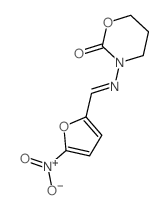 3-[(5-nitro-2-furyl)methylideneamino]-1,3-oxazinan-2-one Structure