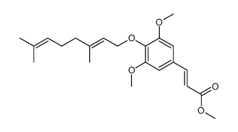 4-geranyl sinapic acid methyl ester Structure