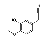 2-(3-hydroxy-4-methoxyphenyl)acetonitrile Structure