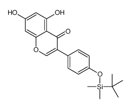 4'-O-叔丁基二甲基甲硅烷基染料木黄酮结构式