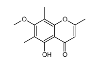 2,6,8-Trimethyl-5-hydroxy-7-methoxychromone Structure