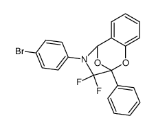 4-(4-bromophenyl)-3,3-difluoro-2-phenyl-2,3,4,5-tetrahydro-2,5-epoxybenzo[f][1,4]oxazepine结构式