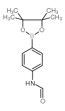 4-(甲酰胺基)苯硼酸频哪醇酯结构式
