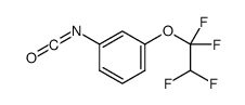 m-(1,1,2,2-tetrafluoroethoxy)phenyl isocyanate结构式