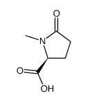 (S)-1-甲基-5-氧代吡咯烷-2-羧酸结构式