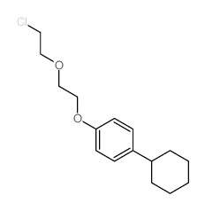 1-[2-(2-chloroethoxy)ethoxy]-4-cyclohexyl-benzene结构式