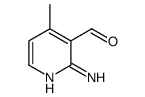2-氨基-4-甲基-3-吡啶羧醛结构式