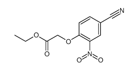ethyl 2-(4-cyano-2-nitrophenoxy)acetate结构式