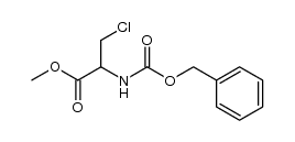 Nα-(Carbobenzyloxy)-β-chloroalanine methyl ester Structure