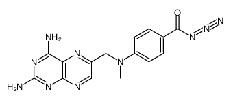 4-{[N-[(2,4-diamino-6-pteridinyl)methyl]-N-methyl]amino}benzoyl azide结构式