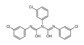 N,N,N'-Tris(3-chlorophenyl)dicarbonimidic diamide Structure