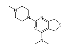 dimethyl-[2-(4-methyl-piperazin-1-yl)-5,7-dihydro-thieno[3,4-d]pyrimidin-4-yl]-amine Structure
