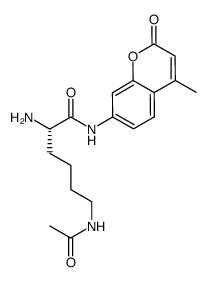 H-(N-acetyl-Lys)-AMC结构式