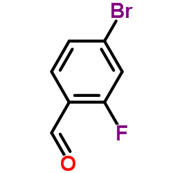 4-溴-2-氟苯甲醛结构式
