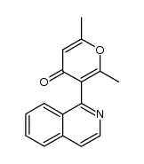 3-(1-isoquinolyl)-2,6-dimethyl-4-pyrone结构式